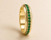 Emerald Spinner Ring — photo 1