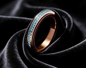 Blue CZ Eternity Spinner Ring — photo 8