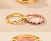 Gold  Interlocking Stackable Ring — photo 6