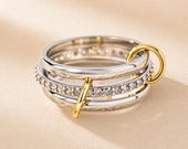 Interlocking Moissanite Ring — photo 1