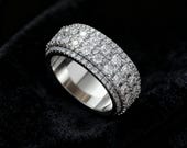 Rose Gold Spinner Wedding Ring — photo 10