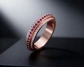 Sterling Silver Spinner Wedding Ring — photo 2