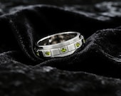 August Birthstone Spinner Ring Men — photo 6
