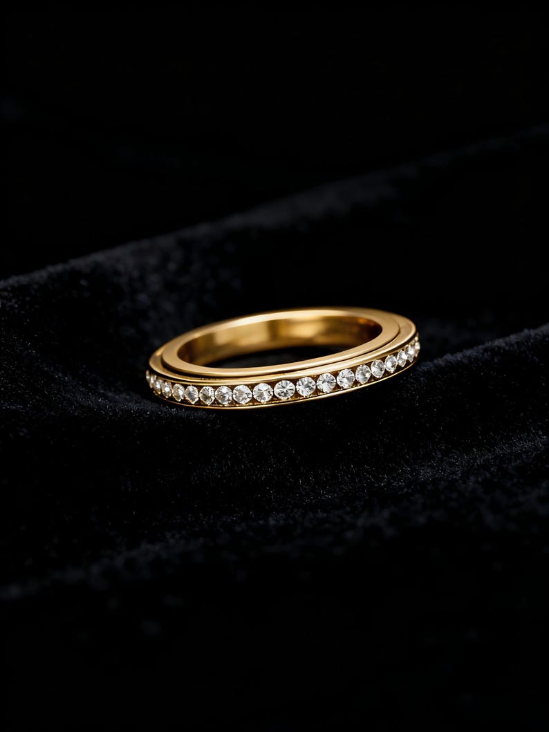 Gold Fidget Ring Women