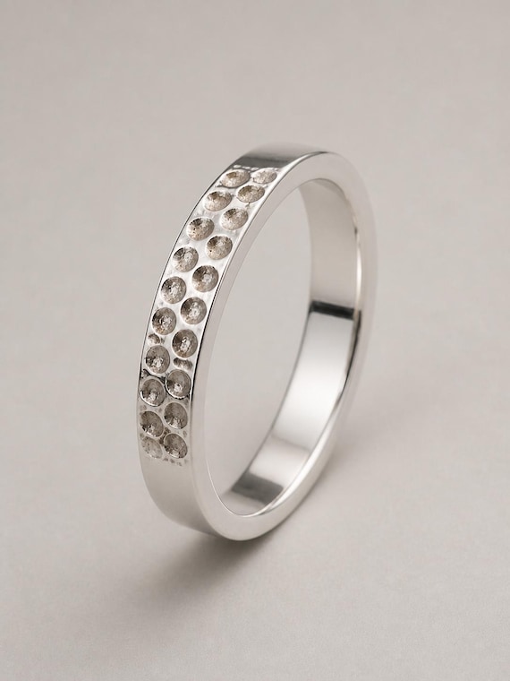 Minimalist Crater Surface Tactile Fidget Ring