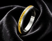 Yellow CZ Eternity Spinner Ring — photo 1