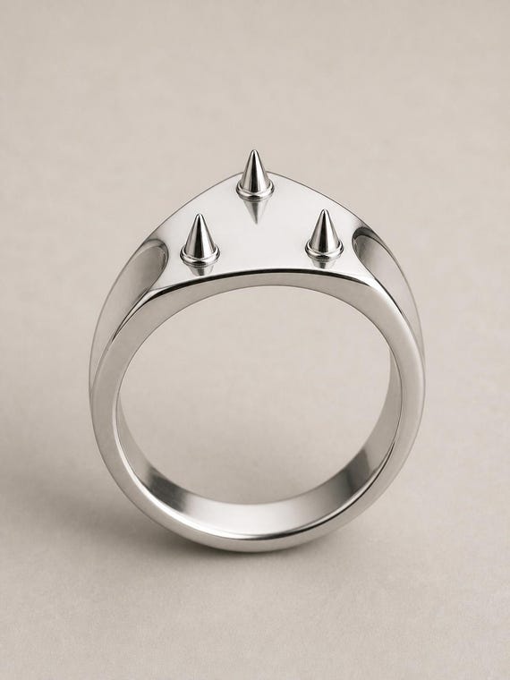 Minimal Conical Spike Fidget Ring