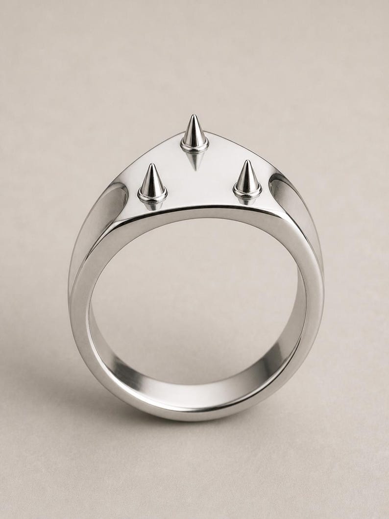 Minimal Conical Spike Fidget Ring