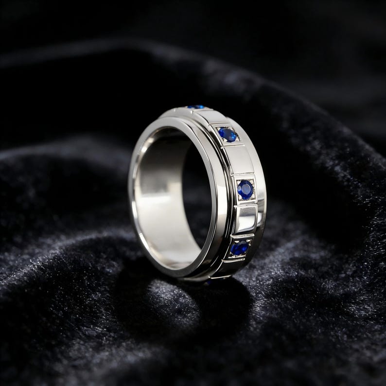 Blue BIrthstone Jewelry Men