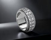 Rose Gold Spinner Wedding Ring — photo 2