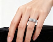 Iced Out Spin Wedding Band — photo 5