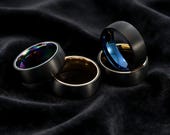 Matte Black Fidget Ring Men — photo 4