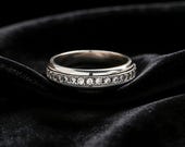 White Gold Fidget Ring Unisex — photo 3