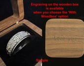 Black Blue Spinner Ring Men — photo 4