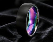 Matte Black Fidget Ring Men — photo 6
