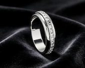 White Gold Fidget Ring Unisex — photo 4