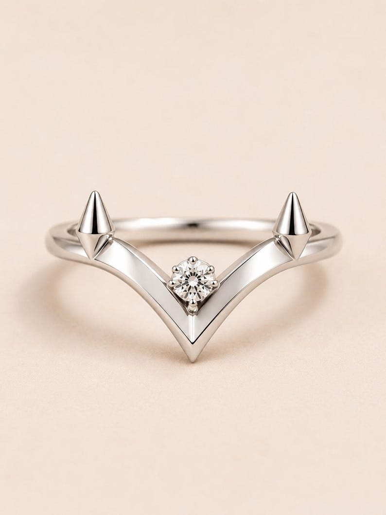 Minimal Spiky Fidget Ring Women