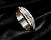 White Gold Fidget Ring Unisex — photo 5