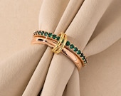 RoseGold 925 Silver Interlocking Stackable Ring — photo 4