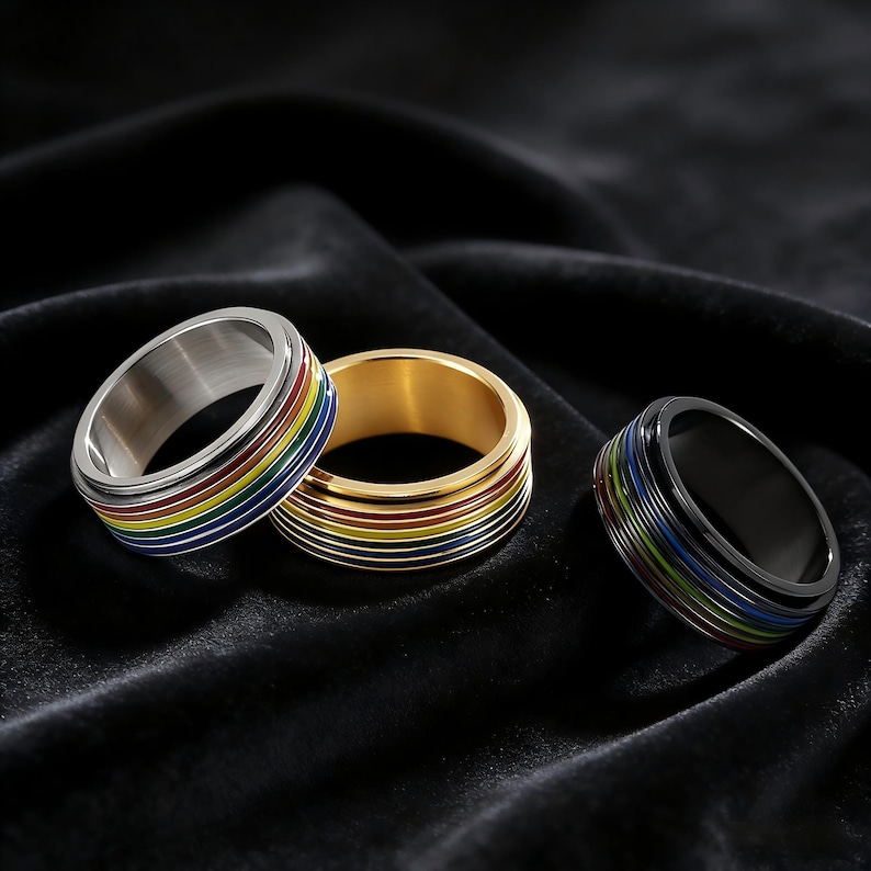Pride Fidget Ring for LGBTQ