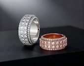 Rose Gold Spinner Wedding Ring — photo 4