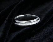 Rose Gold Spinner Engagement Ring Women — photo 5