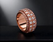 Rose Gold Spinner Wedding Ring — photo 1