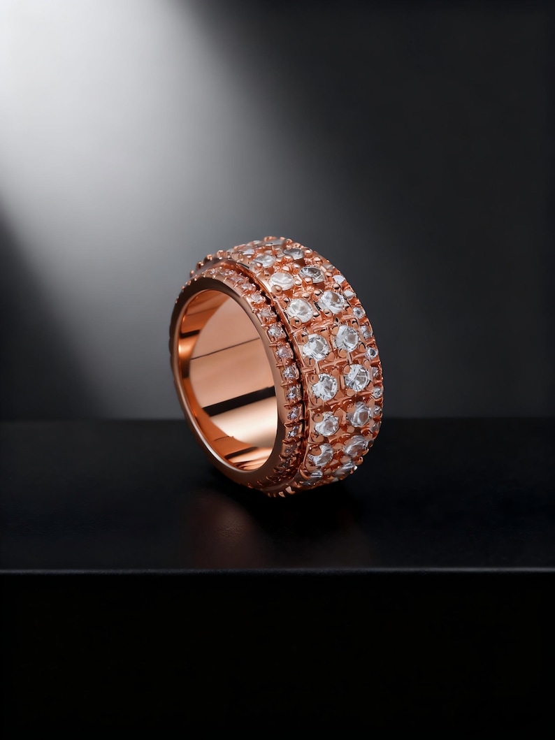 Rose Gold Spinner Wedding Ring