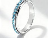 Birthstone Spinner Ring for Women — photo 2