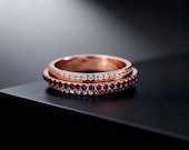 Sterling Silver Spinner Wedding Ring — photo 5