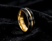 Black Gold Spinner Ring Men — photo 9