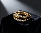 Interlocking Band Fidget Ring Women — photo 2