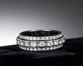 Iced Out Spin Wedding Band — photo 8