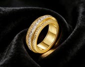 Sterling Silver Spinner Wedding Ring — photo 1