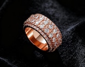 Rose Gold Spinner Wedding Ring — photo 9