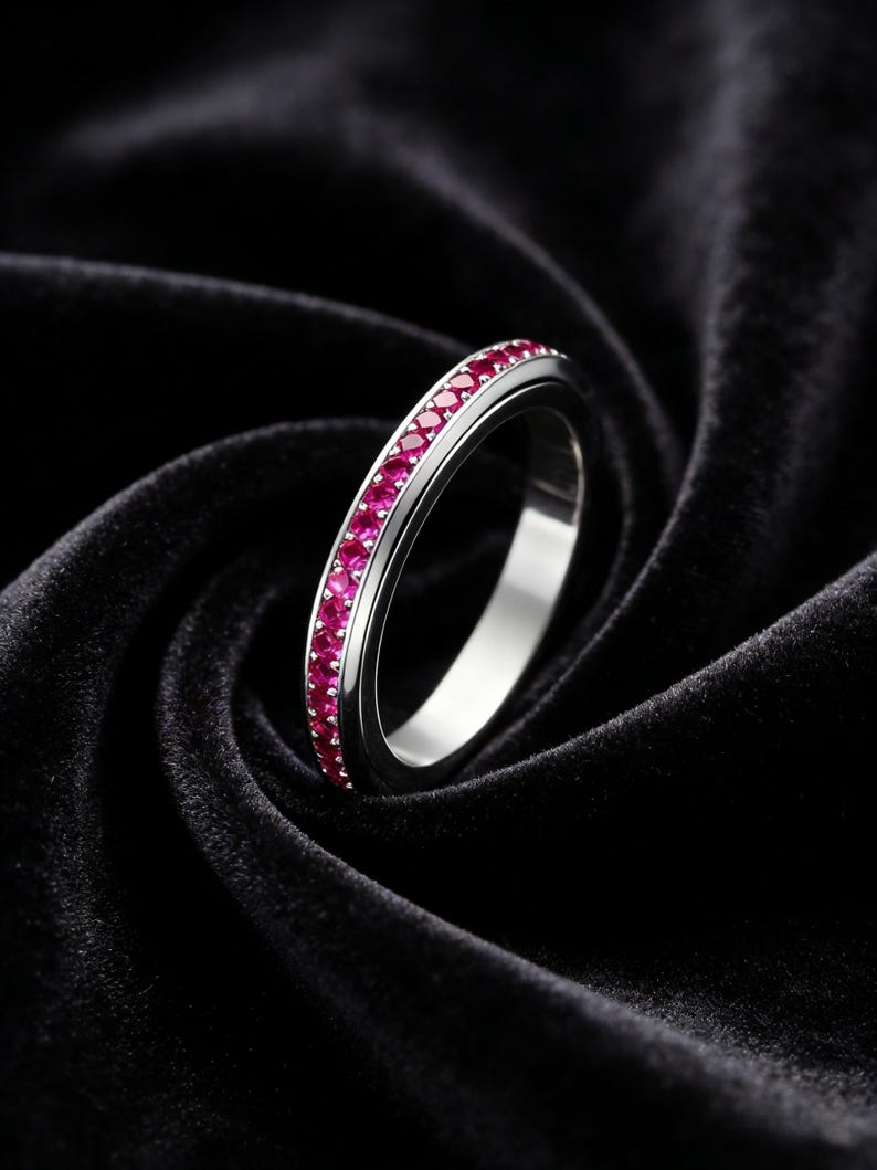 October Birthstone Spinner Ring Women