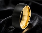 Matte Black Fidget Ring Men — photo 2