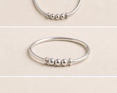 Sliding Bead Wiggle Fidget Ring for Women — photo 4