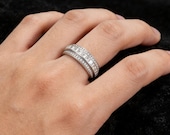 Sterling Silver Spinner Wedding Ring — photo 2