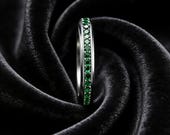Emerald Spinner Ring Women — photo 2