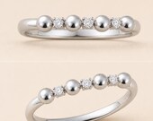 Rounded Dome Moissanite Tactile Fidget Ring for Women — photo 3