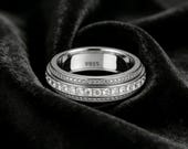 Sterling Silver Spinner Wedding Ring — photo 6
