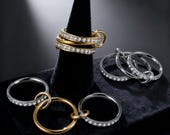 Interlocking Band Fidget Ring Women — photo 1