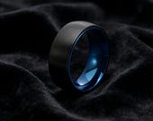 Matte Black Fidget Ring Men — photo 1