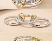 Interlocking Moissanite Ring — photo 6