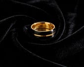 Black Gold Spinner Ring Men — photo 10