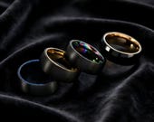 Matte Black Fidget Ring Men — photo 3