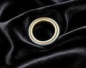 Blue CZ Eternity Spinner Ring — photo 4