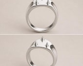 Minimal Conical Spike Fidget Ring — photo 2