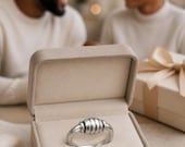 Ribbed Roller Spinner Fidget Ring — photo 2